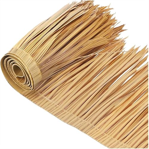 Mexikanische Strohrolle Tiki Hut Gras Sockelleiste Dach Tiki Bar Gras Ente Blind Gras Für Strohdach Tiki Bar Dekorationen Rolle Palm Palapa Strohdach Für Gebühr Party, Yellow E, 0.5x2m/1.64X6.56ft von Generic