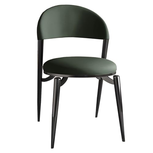 Mid Century Esszimmerstühle, gepolsterte Esszimmerstühle aus Leder, Moderne Küchenstühle mit Metallbeinen, Akzent-Seitenstühle für Wohnzimmer, Empfangsschlafzimmer Mid Century Esszimmerstühle, gepolsterte Esszimmerstühle aus Leder, Moderne Küchenstühle mit Metallbeinen, Akzent-Seitenstühle für Wohnzimmer, Empfangsschlafzimmer von Generic