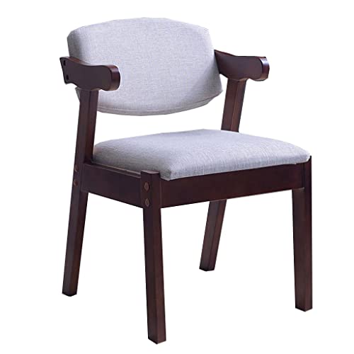 Mid Century Modern Esszimmerstühle, Esszimmerstühle mit Armlehnen, Eichen-Seitenstühle fürs Büro, Moderne minimalistische Akzentstühle, Schlafzimmerstuhl mit weicher Rückenlehne und Sitzfläche von Generic