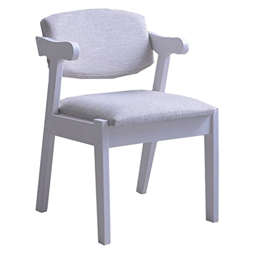 Mid Century Modern Esszimmerstühle, Esszimmerstühle mit Armlehnen, Eichen-Seitenstühle fürs Büro, Moderne minimalistische Akzentstühle, Schlafzimmerstuhl mit weicher Rückenlehne und Sitzfläche von Generic