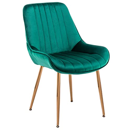 Mid Century Modern Esszimmerstühle, Samt gepolsterte Akzentstühle fürs Büro, Küchen-Seitenstühle fürs Esszimmer, mit denen Metallbeinen, für den Empfangsraum Mid Century Modern Esszimmerstühle, Samt gepolsterte Akzentstühle fürs Büro, Küchen-Seitenstühle fürs Esszimmer, mit denen Metallbeinen, für den Empfangsraum von Generic