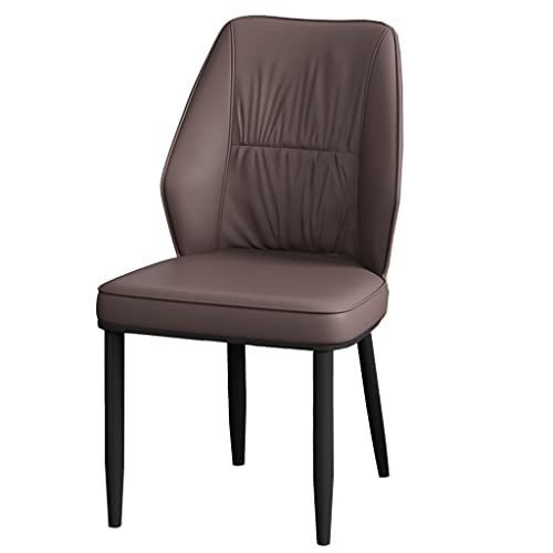 Mid Century Modern Esszimmerstühle Akzentstuhl Modernes Leder mit Metallbeinen Bequeme Küchen-Esszimmerstühle Gepolsterter Beistellstuhl für Wohnzimmer, Wartezimmer von Generic