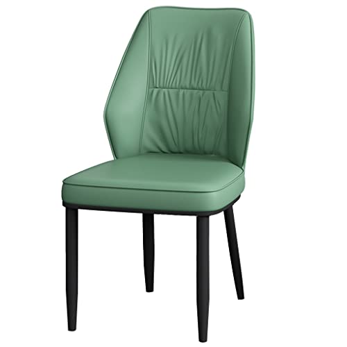 Mid Century Modern Esszimmerstühle Akzentstuhl Modernes Leder mit Metallbeinen Bequeme Küchen-Esszimmerstühle Gepolsterter Beistellstuhl für Wohnzimmer, Wartezimmer von Generic