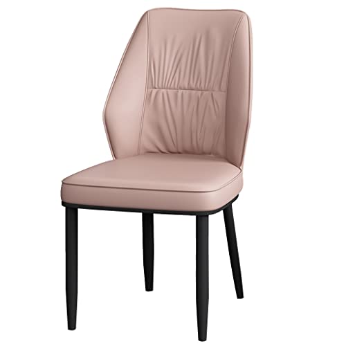Mid Century Modern Esszimmerstühle Akzentstuhl Modernes Leder mit Metallbeinen Bequeme Küchen-Esszimmerstühle Gepolsterter Beistellstuhl für Wohnzimmer, Wartezimmer von Generic