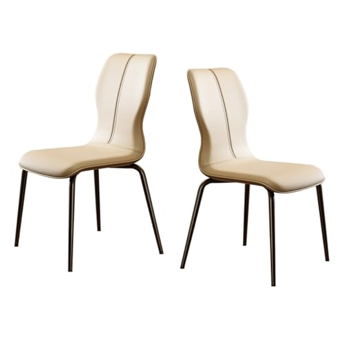 Mid Century Modern Esszimmerstühle Küchen-Esszimmerstühle mit Metallbeinen Akzentstuhl Modernes Leder Bequeme Moderne gepolsterte Seitenstühle für das Esszimmer Mid Century Modern Esszimmerstühle Küchen-Esszimmerstühle mit Metallbeinen Akzentstuhl Modernes Leder Bequeme Moderne gepolsterte Seitenstühle für das Esszimmer von Generic