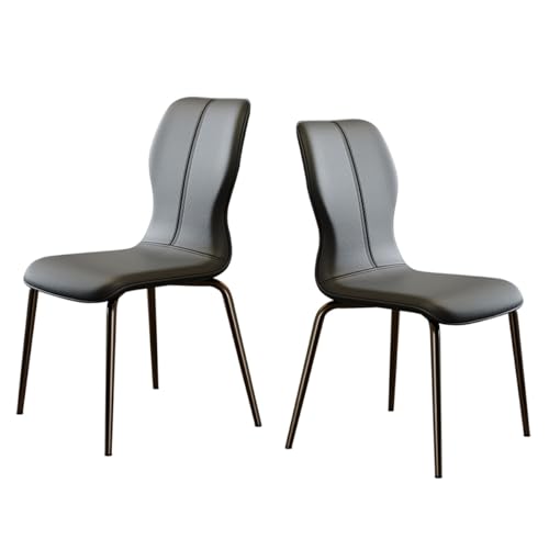 Mid Century Modern Esszimmerstühle Küchen-Esszimmerstühle mit Metallbeinen Akzentstuhl Modernes Leder Bequeme Moderne gepolsterte Seitenstühle für das Esszimmer Mid Century Modern Esszimmerstühle Küchen-Esszimmerstühle mit Metallbeinen Akzentstuhl Modernes Leder Bequeme Moderne gepolsterte Seitenstühle für das Esszimmer von Generic