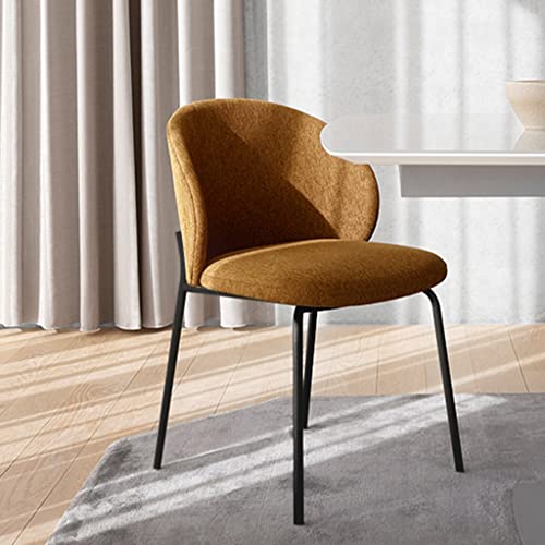 Mid Century Modern Esszimmerstühle Leinenstoff Küchen-Esszimmerstühle Akzentstühle fürs Büro Gepolsterte Esszimmerstühle mit hoher Rückenlehne für Esszimmer Wohnzimmerstühle von Generic