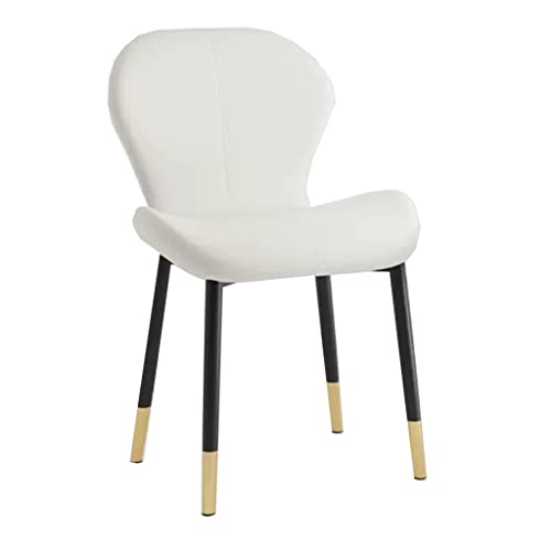 Mid Century Modern Esszimmerstühle Weiße Küchen-Esszimmerstühle mit Metallbeinen Akzentstuhl Modernes Leder Bequeme, Moderne gepolsterte Seitenstühle für das Esszimmer Mid Century Modern Esszimmerstühle Weiße Küchen-Esszimmerstühle mit Metallbeinen Akzentstuhl Modernes Leder Bequeme, Moderne gepolsterte Seitenstühle für das Esszimmer von Generic
