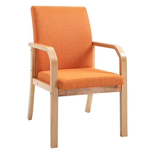 Mid Century Modern Esszimmerstuhl, Gepolsterte Esszimmerstühle mit Armlehnen, Freizeit-Akzent-Sessel für modernes Wohn-Esszimmer, Stoff-Küchen-Beistellstuhl mit Holzbeinen Mid Century Modern Esszimmerstuhl, Gepolsterte Esszimmerstühle mit Armlehnen, Freizeit-Akzent-Sessel für modernes Wohn-Esszimmer, Stoff-Küchen-Beistellstuhl mit Holzbeinen von Generic