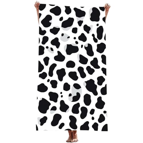 Mikrofaser Handtuch groß (Schwarz) Strandtuch Mikrofaser 75x150 cm mit Wasserdicht Tasche, Schnell Trocknendes, Weiches, Leichtes, Pflegeleicht, Sandfreies Strandhandtuch für Reise (Gestromt) Z-1058T von Generic