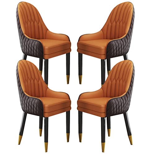 Mikrofaser-Leder-Küchen-Esszimmerstuhl-Set mit 4 Wohnzimmer-Lounge-Thekenstühlen Schlafzimmer-Zimmer-Balkon-Sofa-Stuhl ivholzbeine Mikrofaser-Leder-Küchen-Esszimmerstuhl-Set mit 4 Wohnzimmer-Lounge-Thekenstühlen Schlafzimmer-Zimmer-Balkon-Sofa-Stuhl ivholzbeine von Generic