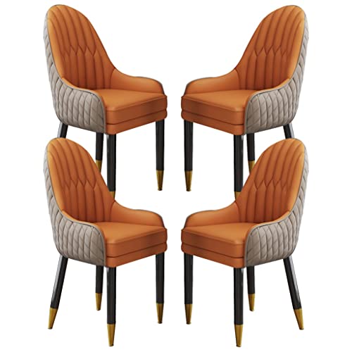 Mikrofaser-Leder-Küchen-Esszimmerstuhl-Set mit 4 Wohnzimmer-Lounge-Thekenstühlen Schlafzimmer-Zimmer-Balkon-Sofa-Stuhl ivholzbeine Mikrofaser-Leder-Küchen-Esszimmerstuhl-Set mit 4 Wohnzimmer-Lounge-Thekenstühlen Schlafzimmer-Zimmer-Balkon-Sofa-Stuhl ivholzbeine von Generic