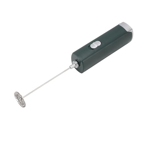 Milchfrother, Elektrischer Kaffee -Kaffee - Handheld mit Tragbarem Design Elektrischer Milch Frother Multifunktion Effizienter Niedriger Rausch Mini Hand Stab für Lattes heiß (dunkelgrün) von Generic