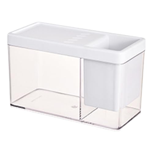 Mini -Fischtank - Transparent Betta Aquarium, stilvoller Desktop Fischschalen Organizer | Mehrzweck Betta- und Garnelenlebensraum, kompaktes Aquarium für Schreibtisch, Büro oder Home Mini -Fischtank - Transparent Betta Aquarium, stilvoller Desktop Fischschalen Organizer | Mehrzweck Betta- und Garnelenlebensraum, kompaktes Aquarium für Schreibtisch, Büro oder Home von Generic