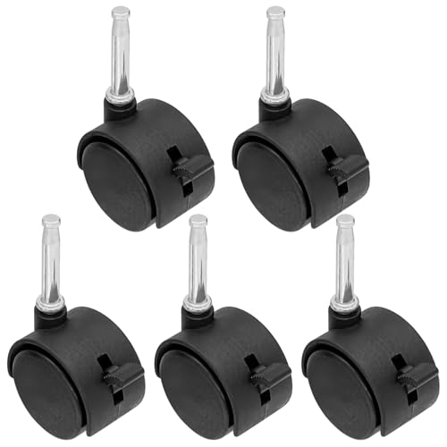 Mini-Lenkrollen mit Bremsen für Kinderbetten, Rollwagen und Ladensauger, 5 Stück, 5 Stück Mini-Lenkrollen mit Bremsen für Kinderbetten, Rollwagen und Ladensauger, 5 Stück, 5 Stück von Generic