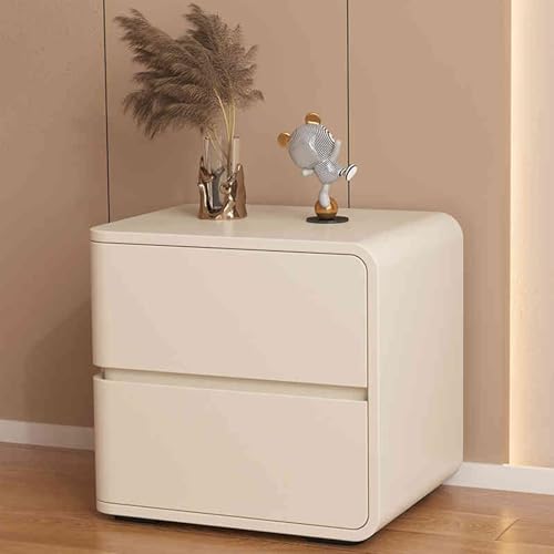 Minimalistischer Nachttisch - Kommode aus Leder mit 2 Schubladen, luxuriöser Aufbewahrungsschrank für das Schlafzimmer, vielseitige Auswahl links und rechts, elegantes beiges Design. Minimalistischer Nachttisch - Kommode aus Leder mit 2 Schubladen, luxuriöser Aufbewahrungsschrank für das Schlafzimmer, vielseitige Auswahl links und rechts, elegantes beiges Design. von Generic