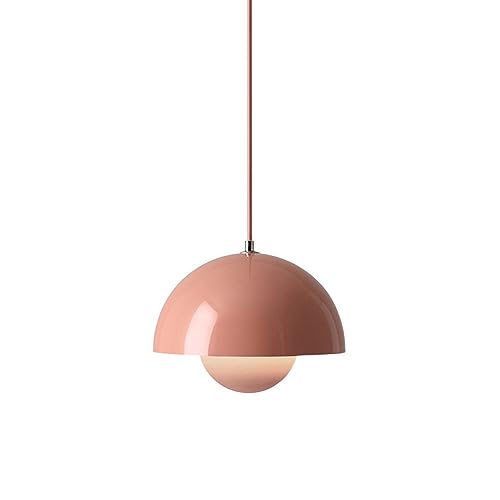 Minimalistischer Stil, E27Pendelleuchte mit einem Kopf, halbrunde Metallleuchten in Blütenknospenform, Hängelampe am Bett im Esszimmer oder Schlafzimmer. von Generic