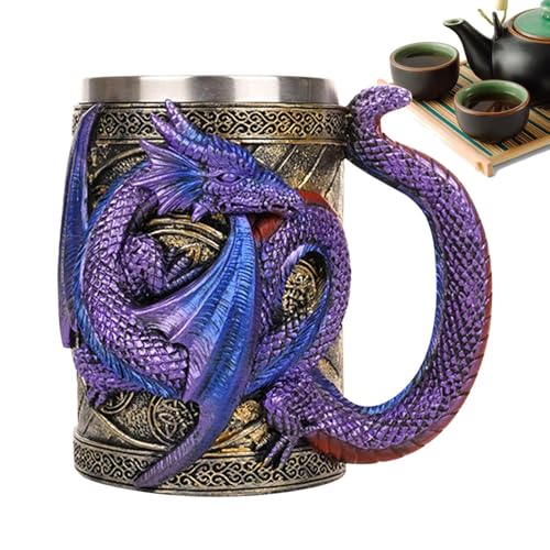 Mittelalterliche Gothic Bierkrug Bierkrug Neuheit Edelstahl Getränkebecher Gothic Bierbecher Partykrug Tee Kaffee Krug Mittelalter Bierkrug von Generic