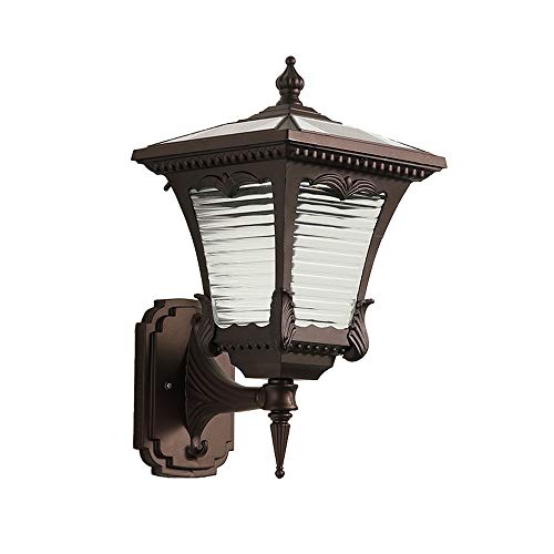 Mode LED Braun Solar Outdoor wasserdichte Glas Wandlampen Europäische Retro Industrie Aluminium Wandleuchten Tür Villa Straße Garten Gemeinschaftsbeleuchtung Wandleuchte Innen und Mode LED Braun Solar Outdoor wasserdichte Glas Wandlampen Europäische Retro Industrie Aluminium Wandleuchten Tür Villa Straße Garten Gemeinschaftsbeleuchtung Wandleuchte Innen und von Generic