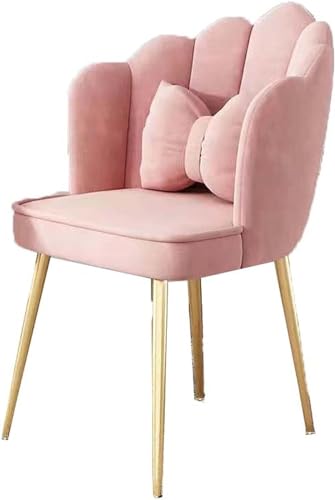 Modern Home Office Chair with Large Shell Design and Metal Legs Cute Desk Chair for Makeup Dresser or Dining Stylish Living Room Leisure Chair with Pillow Perfect for Bedroom or Living Room Modern Home Office Chair with Large Shell Design and Metal Legs Cute Desk Chair for Makeup Dresser or Dining Stylish Living Room Leisure Chair with Pillow Perfect for Bedroom or Living Room von Generic