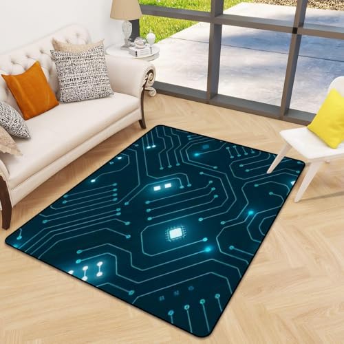 Modern Innen Fußmatte 180 X 280 cm Sci-Fi-Chip-Platine,Kurzflor Teppiche rutschfest Er Badematte,Für Badezimmer Küche Schlafzimmer Einganglsbereich -614337155269 Modern Innen Fußmatte 180 X 280 cm Sci-Fi-Chip-Platine,Kurzflor Teppiche rutschfest Er Badematte,Für Badezimmer Küche Schlafzimmer Einganglsbereich -614337155269 von Generic