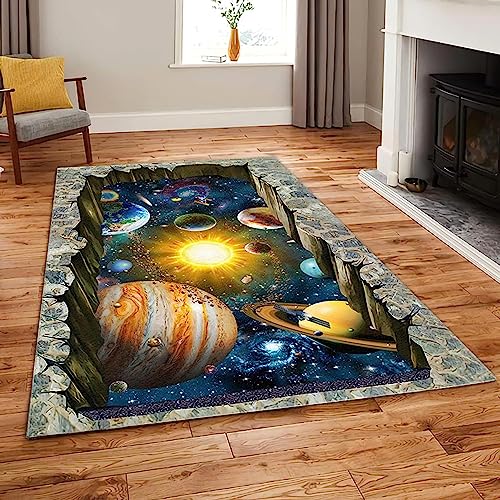 Modern Innen Fußmatte 200 X 300 cm Sonnenplanet Sternenhimmel,Kurzflor Teppiche rutschfest Waschbarer Badematte,Für Badezimmer Küche Schlafzimmer Einganglsbereich Modern Innen Fußmatte 200 X 300 cm Sonnenplanet Sternenhimmel,Kurzflor Teppiche rutschfest Waschbarer Badematte,Für Badezimmer Küche Schlafzimmer Einganglsbereich von Generic