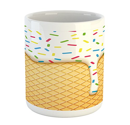 Modern Magic Mug Gelb Weiß Klassisch Kaffeepott 330ML für Abschlussfeier,Vatertag,Frauengeschenk,Kollegen Geschenk von Generic