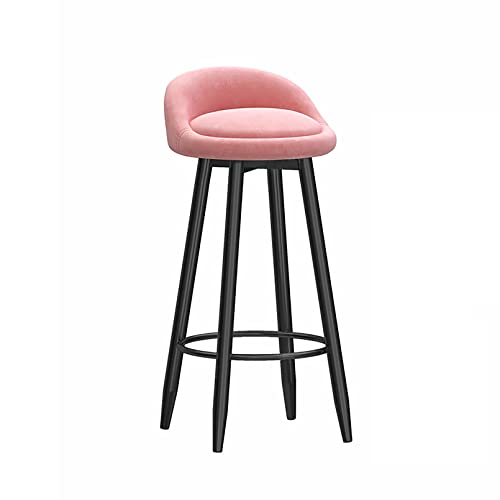 Modern Velvet Upholstered Bar Stools with Backrest & FootrestSet of 2 Stylish Kitchen Island Chairs for Café Available in White Black Blue Green Pink Bright Colors Modern Velvet Upholstered Bar Stools with Backrest & FootrestSet of 2 Stylish Kitchen Island Chairs for Café Available in White Black Blue Green Pink Bright Colors von Generic