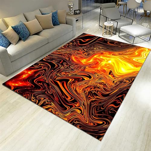 Modern Weiche Teppich, Pflegeleicht Anti Rutsch Verschleißfest Flächenteppich Passend Für Schlafzimmer Wohnzimmer Kinderzimmer - Abstrakte Felsflammentextur 90 X 150 Cm - Leicht Zu Rein -7803664066359 Modern Weiche Teppich, Pflegeleicht Anti Rutsch Verschleißfest Flächenteppich Passend Für Schlafzimmer Wohnzimmer Kinderzimmer - Abstrakte Felsflammentextur 90 X 150 Cm - Leicht Zu Rein -7803664066359 von Generic