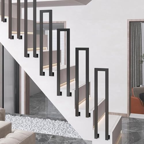 Moderne An Der Wand Montierte Handläufe, U-förmiges Treppengeländer Für Außenstufen, Sicherheitshandlauf Auf Der Veranda Für Den Außengarten Der Loft-Villa, OneColor, 75cm(2.5ft) von Generic