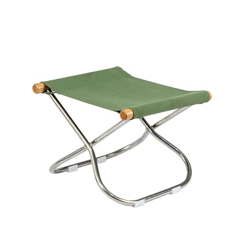 Moderne Balkonstühle Klappbar, Tragbare, Langlebige Angelstuhl Faltbar, Pflegeleichter Stoff, Leichtgewichtig für Balkon, Terrasse, Wohnzimmer, Garten(Green,Small) von Generic