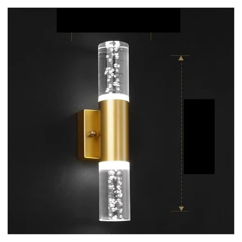 Moderne Bubble Crystal LED-Wandlampen Badezimmer Kommode Wohnzimmer Schlafzimmer d/Silber Wandleuchten Innendekor Beleuchtung Lüster, Energieeinsparung Wandleuchte von Generic