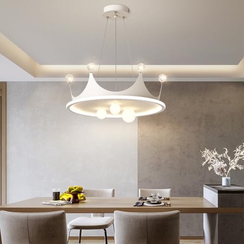 Moderne Deckenleuchte LED Kronendesign Dimmbare Hängelampe Deckenlampe Kreative Pendelleuchte Hängeleuchte für Wohnzimmer Schlafzimmer Esszimmer Flur Moderne Deckenleuchte LED Kronendesign Dimmbare Hängelampe Deckenlampe Kreative Pendelleuchte Hängeleuchte für Wohnzimmer Schlafzimmer Esszimmer Flur von Generic