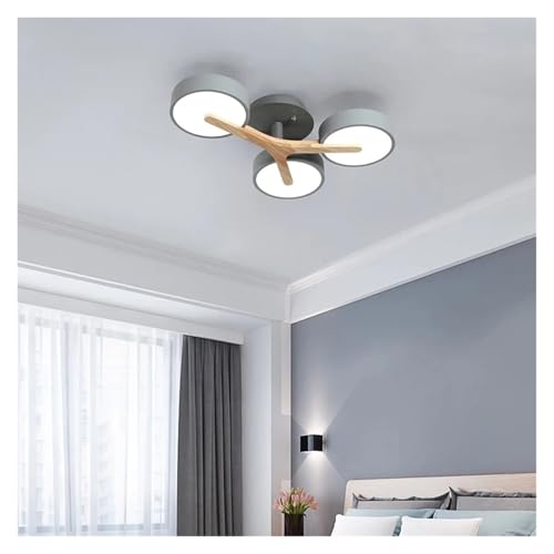 Moderne Deckenleuchte Wohnzimmer Halle Schlafzimmer Holz Deckenleuchte Grau Bäume Led Deckenleuchter/Eine Farbe/3 Köpfe Moderne Deckenleuchte Wohnzimmer Halle Schlafzimmer Holz Deckenleuchte Grau Bäume Led Deckenleuchter/Eine Farbe/3 Köpfe von Generic