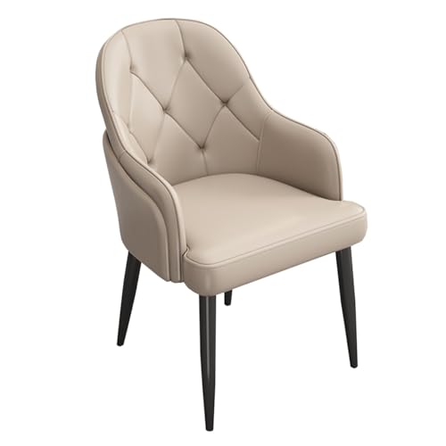Moderne Esszimmerstühle mit Armlehnen, Leder-Akzentstühle mit gepolsterter Sitzfläche, Metallbeine, Mid-Century Modern Esszimmerstühle, gepolsterte Lounge-Freizeit-Wohnzimmer-Empfangssessel Moderne Esszimmerstühle mit Armlehnen, Leder-Akzentstühle mit gepolsterter Sitzfläche, Metallbeine, Mid-Century Modern Esszimmerstühle, gepolsterte Lounge-Freizeit-Wohnzimmer-Empfangssessel von Generic