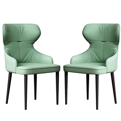 Moderne Küchen-Esszimmerstühle, 2er-Set, Leder-Seitenstuhl, omischer Sitz, stabile Metallbeine aus Kohlenstoffstahl Moderne Küchen-Esszimmerstühle, 2er-Set, Leder-Seitenstuhl, omischer Sitz, stabile Metallbeine aus Kohlenstoffstahl von Generic