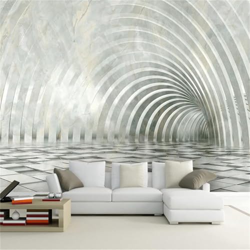 Moderne Kunst 3D Wandbild Tapete, Marmorstruktur 368(W)X254(H)Cm 3D-Wandbilder Space Large Wallpaper Decor Paintings, Wohnzimmer Tv Bar Ktv Backdrop Schlafzimmer Decor, Entfernbare Wandaufkleb-44982 von Generic
