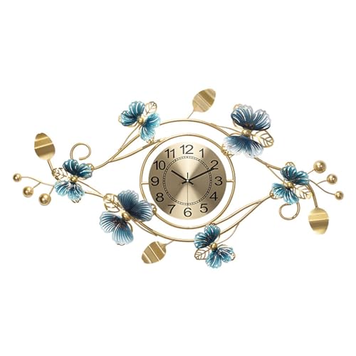 Moderne Kunstuhr, leise, große Wanduhr, batteriebetrieben, kreatives Metall-Ginkgoblatt-Design, Wanduhr für Wohnzimmerdekoration, D Moderne Kunstuhr, leise, große Wanduhr, batteriebetrieben, kreatives Metall-Ginkgoblatt-Design, Wanduhr für Wohnzimmerdekoration, D von Generic