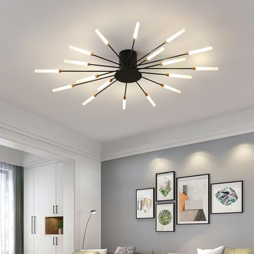 Moderne LED Deckenleuchte Dimmbar mit 42 Lampenköpfen aus Acryl - Eleganter Einbau-Kronleuchter für Esszimmer, Schlafzimmer, Wohnzimmer - Einstellbares Feuerwerk Design 3000-6000K (No Moderne LED Deckenleuchte Dimmbar mit 42 Lampenköpfen aus Acryl - Eleganter Einbau-Kronleuchter für Esszimmer, Schlafzimmer, Wohnzimmer - Einstellbares Feuerwerk Design 3000-6000K (No von Generic