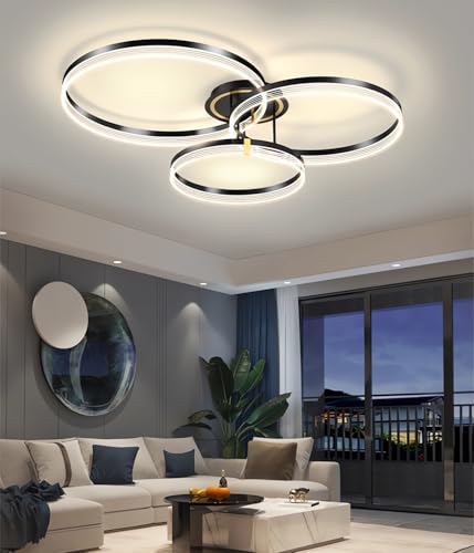 Moderne LED-Deckenleuchten, dimmbare Leuchte für Wohnzimmer, Deckenlampe mit Fernbedienung und App-Steuerung, geeignet für Wohnzimmer, Schlafzimmer, Küche, Pendelleuchte Moderne LED-Deckenleuchten, dimmbare Leuchte für Wohnzimmer, Deckenlampe mit Fernbedienung und App-Steuerung, geeignet für Wohnzimmer, Schlafzimmer, Küche, Pendelleuchte von Generic