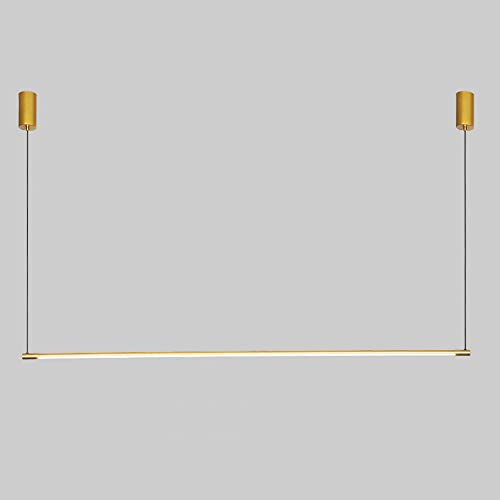 Moderne LED-Pendelleuchte, ultradünne Hängelampe mit Langer Röhre, lineare Metall-Hängelampen mit Acrylschirm, Lange Streifen-Hängeleuchten für Esszimmer, Kücheninsel, 3000 K von Generic