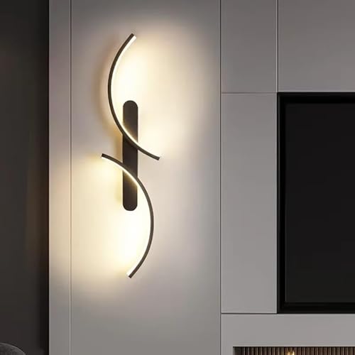 Moderne LEDWandleuchte für Zimmer LedLeuchten Schlafzimmerlampe Nachttischlampe Doppelkurve Wandleuchten Wohnkultur Innenbeleuchtung Leuchte ? von Generic