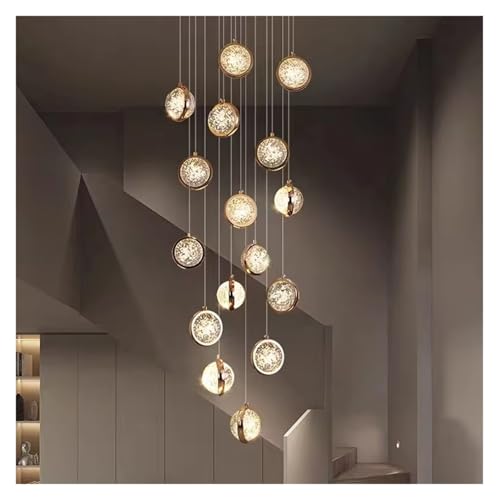 Moderne Lampe Decke Wohnzimmer Dekor Treppen Beleuchtung Led s Esszimmer Luxus Duplex Loft Kristall, Moderne von Generic