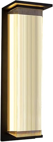 Moderne Led-außenwandleuchte wasserdichte Wandleuchten Ip65 Edelstahl-Wandleuchte Acryl-lampenschirm Für Villa Garten Balkon, 18.9 inches von Generic