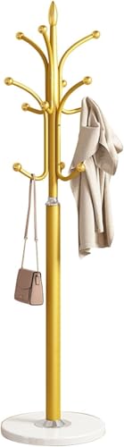 Moderne Metl Kinderbett RCK Mit Mrble BSE Freestnding Kleidung RCK Mit 13 Haken Für BGS Jckets Kleidung Und Hts Perfekt Für Entrywy Oder Schlafzimmer, Gold Moderne Metl Kinderbett RCK Mit Mrble BSE Freestnding Kleidung RCK Mit 13 Haken Für BGS Jckets Kleidung Und Hts Perfekt Für Entrywy Oder Schlafzimmer, Gold von Generic