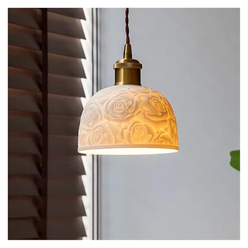 Moderne Nachttischlampe Schlafzimmer Creme Japanische Retro Hängelampe Kreativ Einfach Flur Esszimmer, Modern von Generic