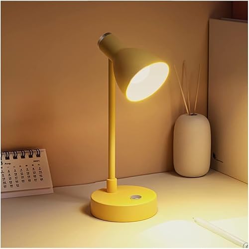 Moderne Nordische Macaron Schreibtischleuchte 1,5w Berührung DREI Farbtemperaturen Langes Drücken Stufenloses Dimmen Tischleuchte Schreibtisch Lter 90° Verstellbar Mit USB-ladeka, Yellow Moderne Nordische Macaron Schreibtischleuchte 1,5w Berührung DREI Farbtemperaturen Langes Drücken Stufenloses Dimmen Tischleuchte Schreibtisch Lter 90° Verstellbar Mit USB-ladeka, Yellow von Generic