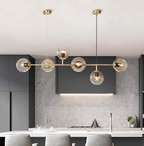 Moderne Pendelleuchte Esszimmer Glas Kronleuchter Hängende Deckenleuchte Mit 6 Lichtern, Rauchglas Lampenschirm, Metallrahmen, Für Wohnzimmer Schlafzimmer Küche Restaut Bars Moderne Pendelleuchte Esszimmer Glas Kronleuchter Hängende Deckenleuchte Mit 6 Lichtern, Rauchglas Lampenschirm, Metallrahmen, Für Wohnzimmer Schlafzimmer Küche Restaut Bars von Generic