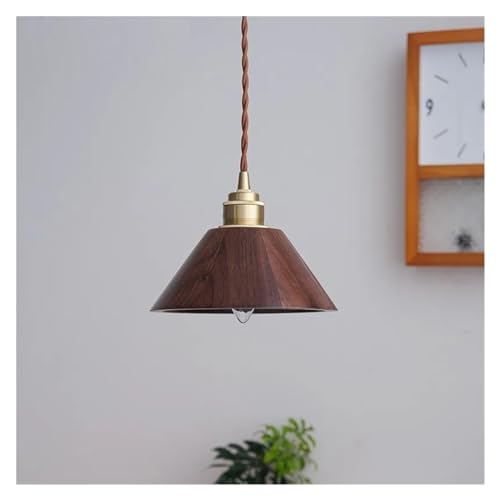Moderne Pendelleuchte Messing Holz Leuchte Kücheninsel LED Hängeleuchte Wohndekor Beleuchtung Aufhängung Design,Kronleuchter von Generic