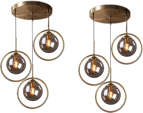 Moderne Pendt Leuchten Glas 3 Leuchten E27 Globe Pendt Lampe Einstellbare Einfache Innendecken-kronleuchter Deckenleuchten Für Inselschlafzimmer, Smoke Gray, 1PCS Moderne Pendt Leuchten Glas 3 Leuchten E27 Globe Pendt Lampe Einstellbare Einfache Innendecken-kronleuchter Deckenleuchten Für Inselschlafzimmer, Smoke Gray, 1PCS von Generic